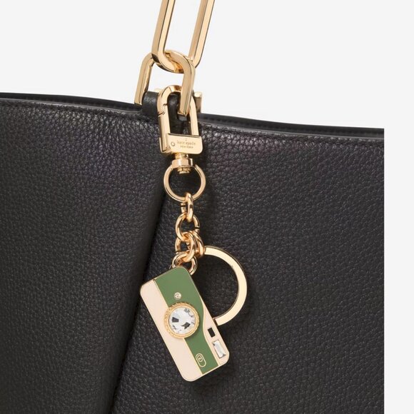 Kate Spade New York Picture This 3D Metal Camera Key Fob Bag Charm Keychain NEW - Picture 1 of 5